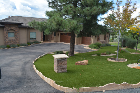 Kennewick artificial grass landscaping